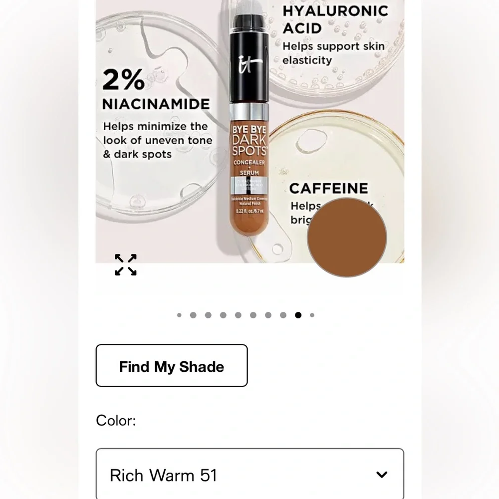 IT Cosmetics Bye Bye Dark Spots Concealer Serum - Rich warm, 51